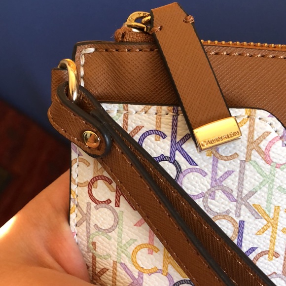 Calvin Klein Monogram Rainbow Clutch - Picture 4 of 5